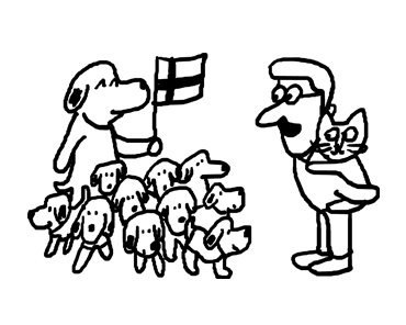 挿絵,猫と翻訳家
