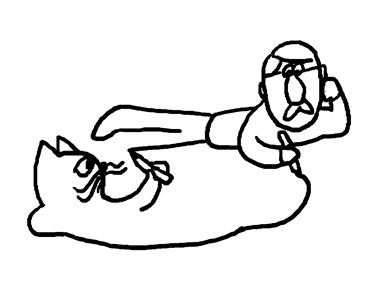 挿絵,猫と翻訳家